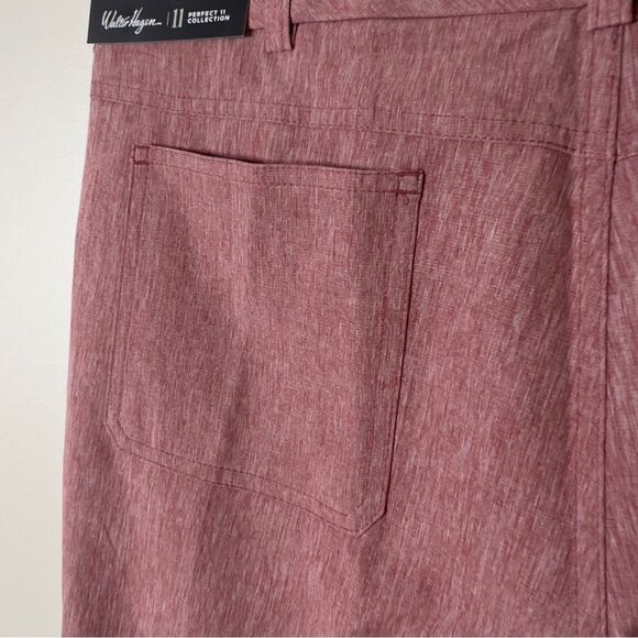 Walter Hagen Men's Hydro-Dri Red Stretch Slim Fit Golf Pants Size 36X32 - Picture 8 of 9